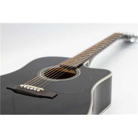 Westerngitarre Sigma Guitars DMC1ST BK schwarz