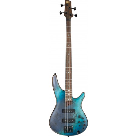 IBANEZ SR-Series E-Bass 4 String Tropical Seafloor Flat + Gigbag