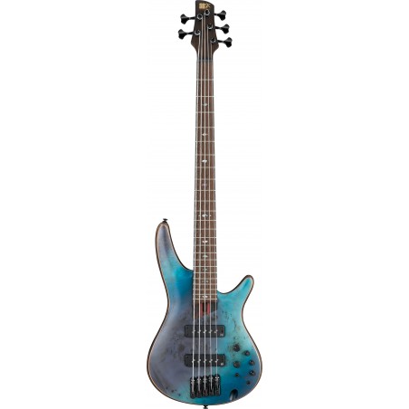 IBANEZ SR-Series E-Bass 5 String Tropical Seafloor Flat + Gigbag