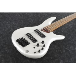 IBANEZ SR-Series E-Bass 5 String Pearl White Matte + Gigbag