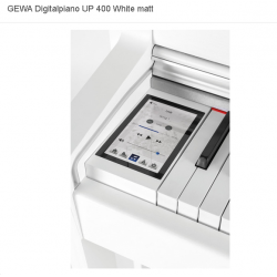 GEWA DIGITALPIANO UP 400 Weiß Matt