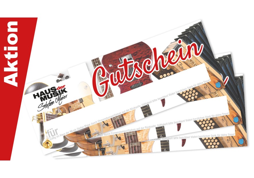 Wertgutscheine – Freude schenken, Musik ermöglichen